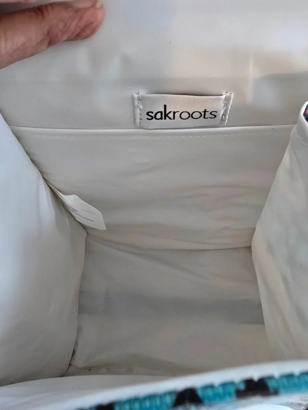 NWT Sakroots Artist Circle Insulated Lunch Tote Bag - One World Print/Aqua OW